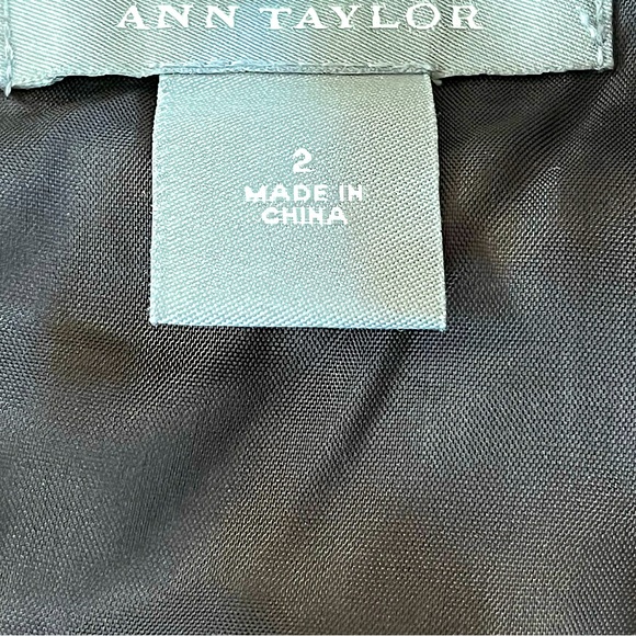 ANN TAYLOR Cheetah Print Pencil Skirt Black Brown Women’s Size 2 EUC - Picture 6 of 6